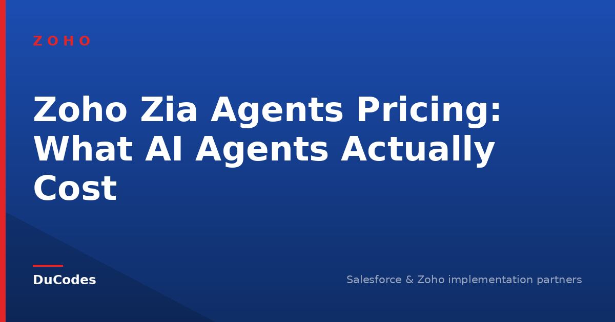 Zoho Zia Agents Pricing: What AI Agents Actually Cost